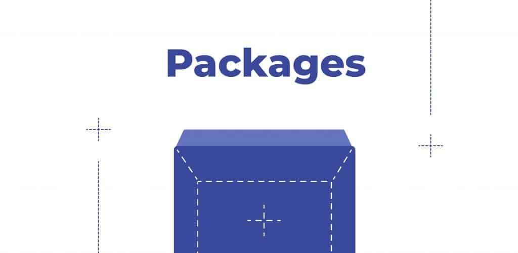 Packages sticker and magnet packages