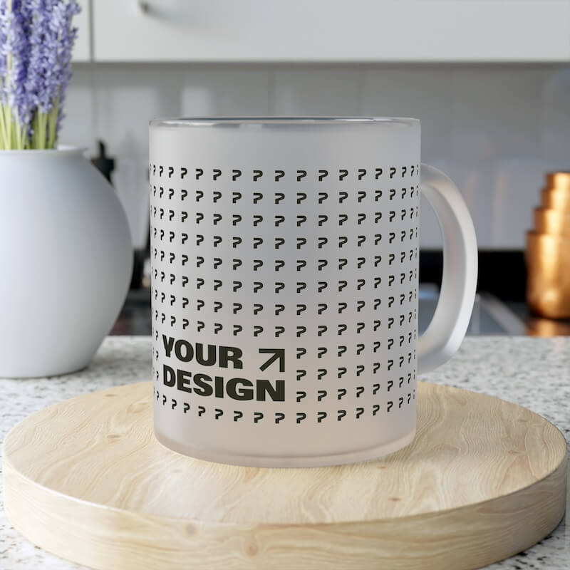 Personalised glass mugs with design Custom Mugs UK 8