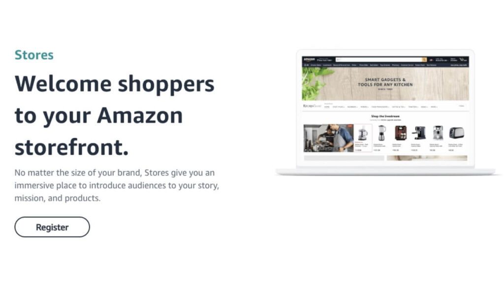 10 Amazon Branding Features 1 Amazon Storefront home page.