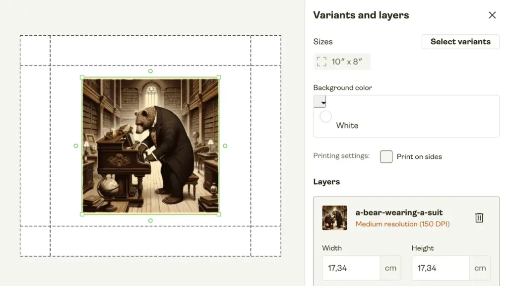 Adjust the image AI image generator Introducing Printify’s AI Image Generator 4